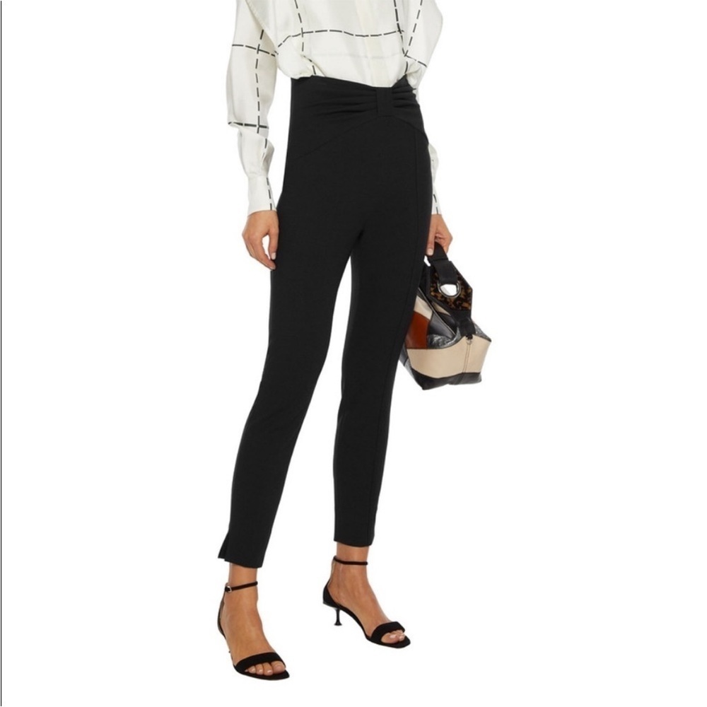 Veronica Beard Ferdinand Pants Black Bow Waist 6